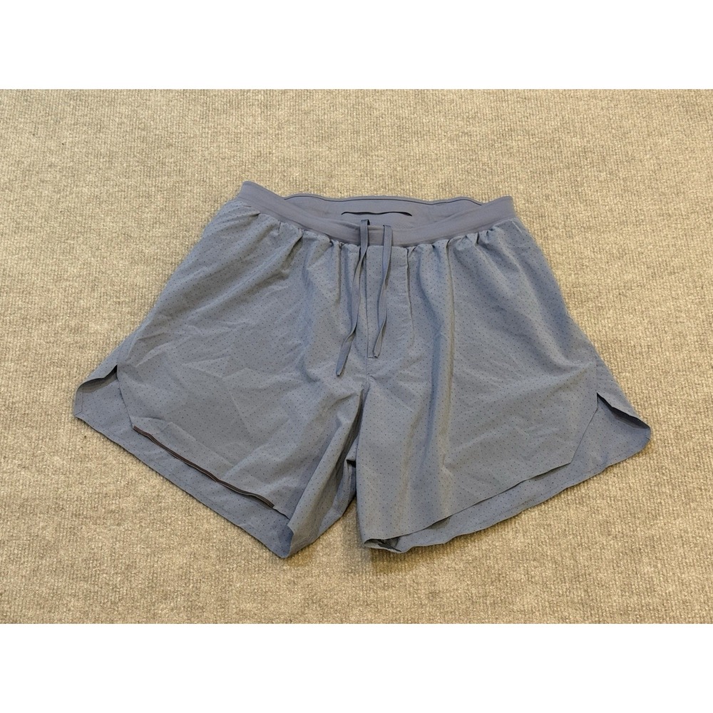 Lululemon Fast and Free Lined Short 6" Blue Size Small Running